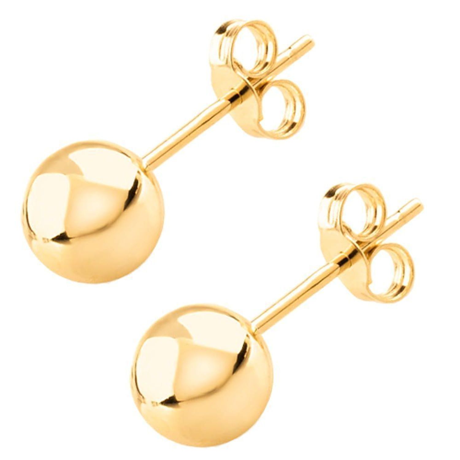 Złote kolczyki kuleczki 4 mm 333 próba ✅ Delikatne kolczyki wykonane z najwyższej jakości złota próby 333  ✅ Kolczyki w minimalistycznym stylu, wpisujące się w obecne trendy modowe ✅.jpg